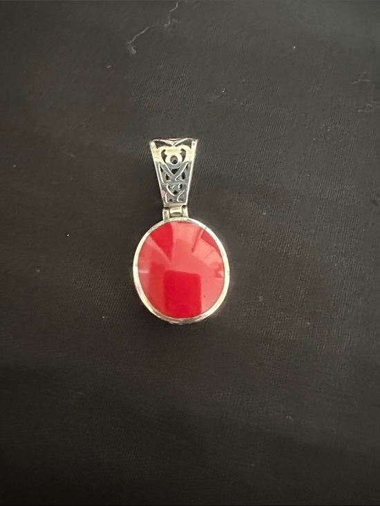 Silpada Jewelry - Silpada Reversible 925 Silver Red Carnelian Pendant